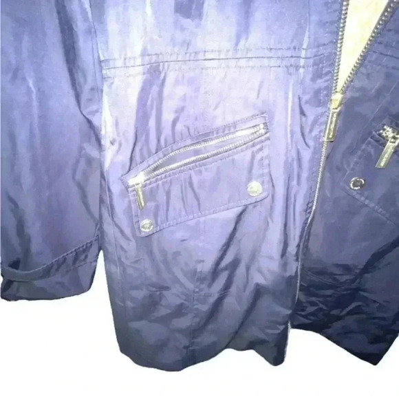 Michael Kors Navy Blue Trench Coat - Picture 5 of 8